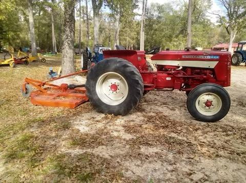 *sold!!* 444 International tractor w/brush hog mower