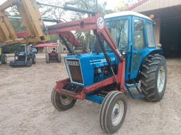 *NOT SOLD*Ford 5600 Diesel Tractor W/Loader, Hayforks, and Bucket PICK UP IN HOCKLEY