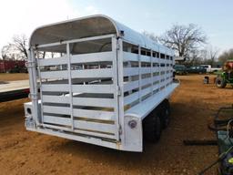 *NOT SOLD*GOOSENECK CATTLE TRAILER