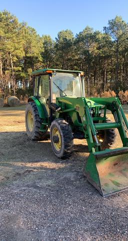 *NOT SOLD*JOHN DEERE 5525  4X4 DIESEL FARM TRACTOR w/ LOADER V