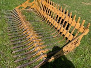 *SOLD* HEAVY DUTY 7FT ROCK RAKE QUICK CONNECT