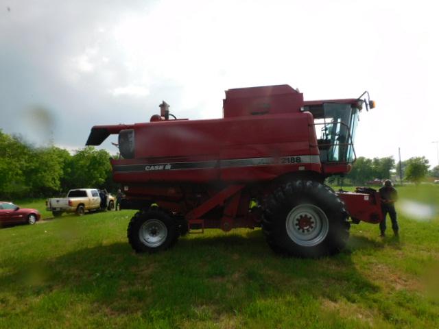 *NOT SOLD*CASE III 2188 COMBINE WITH BEAN AND CORN HEADER