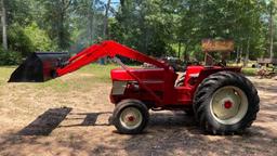SOLD 454 INTERNATIONAL DIESEL TRACTOR WITH LOADER DRIVES GOOD