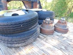 *NOT SOLD*32FT TOP HAT TRAILER WITH TIRES ON RIMS 750-16