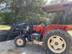 *NOT SOLD*  4320 diesel tractor with loader. Quick connect bucket and hay spear. 59 hp drives good