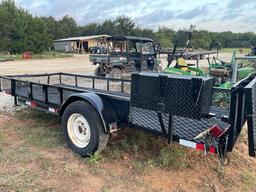 *NOT SOLD* 12FT TRAILER WITH FOLD DOWN RAMPS