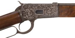 Engraved Winchester Model 1892 Lever Action Rifle