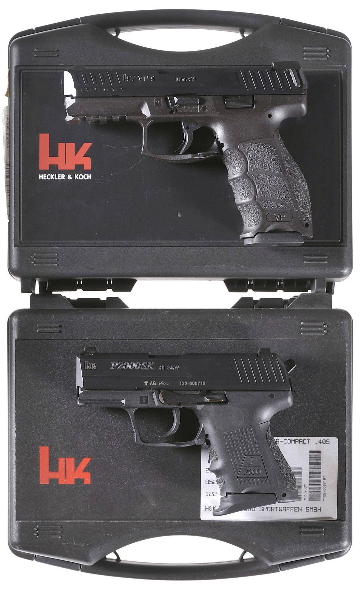 Two Heckler & Koch Semi-Automatic Handguns