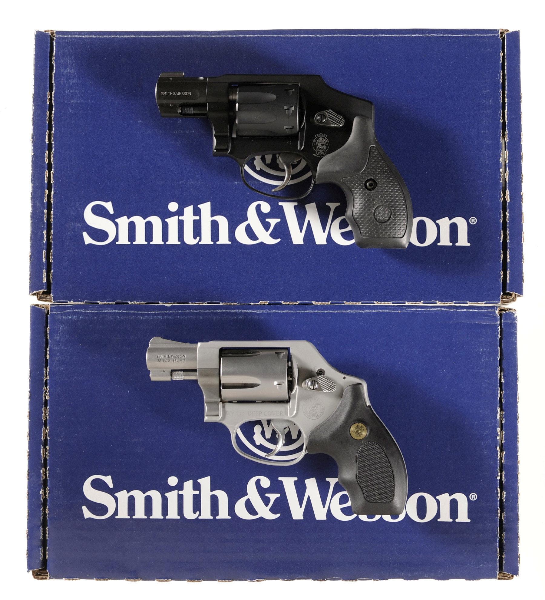 Two Smith & Wesson Double Action Revolvers with Boxes