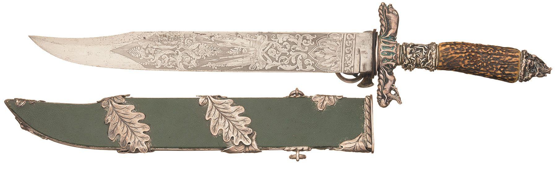Extraordinary Exhibition Quality German Hunting Knife