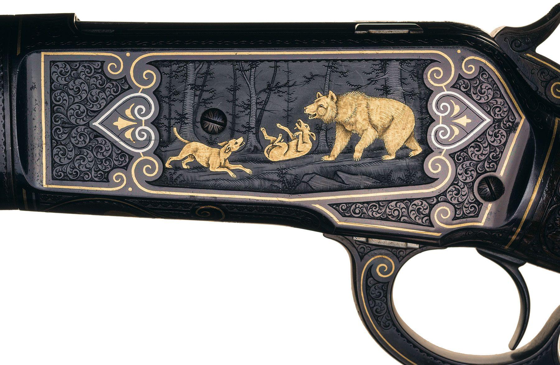 No. 1 Engraved Winchester Model 1886 Express Rifle