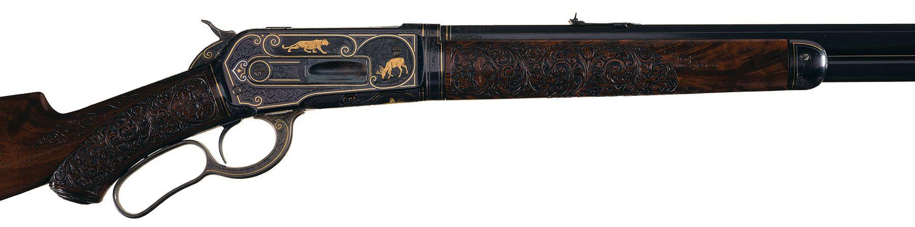 No. 1 Engraved Winchester Model 1886 Express Rifle