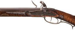 Extraordinary "A. Johnson Ohio" Signed Golden Age Flintlock