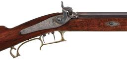 Engraved Marysville California Half-Stock Percussion Rifle