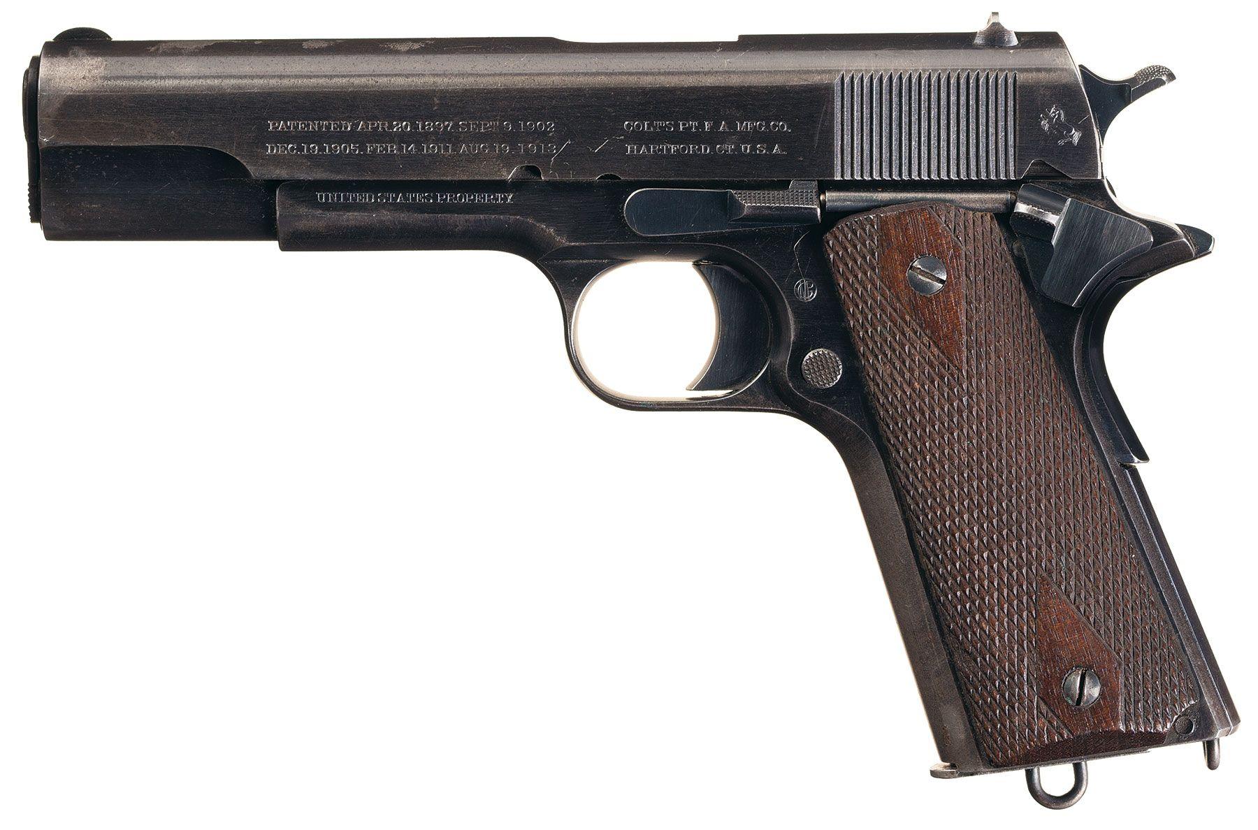 WWI U.S. Colt 1911 Pistol, Holster, Attribution