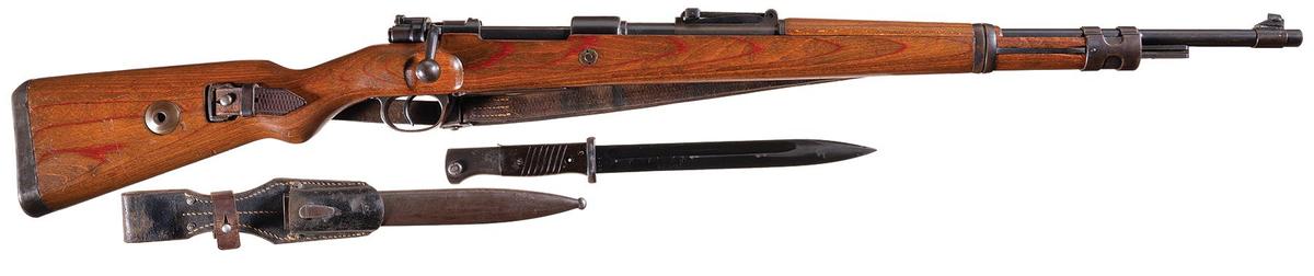 Mauser "byf/42" 98k Rifle, w/Bayonet, Ardennes Veteran Trophy