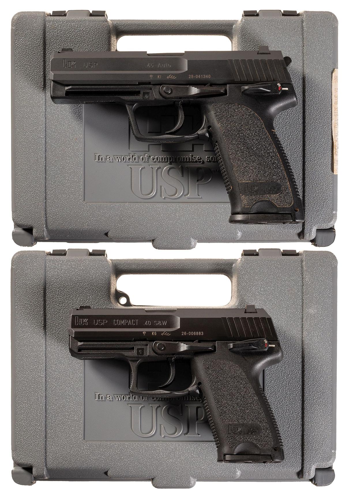 Two Heckler & Koch Semi-Automatic Pistols with Cases