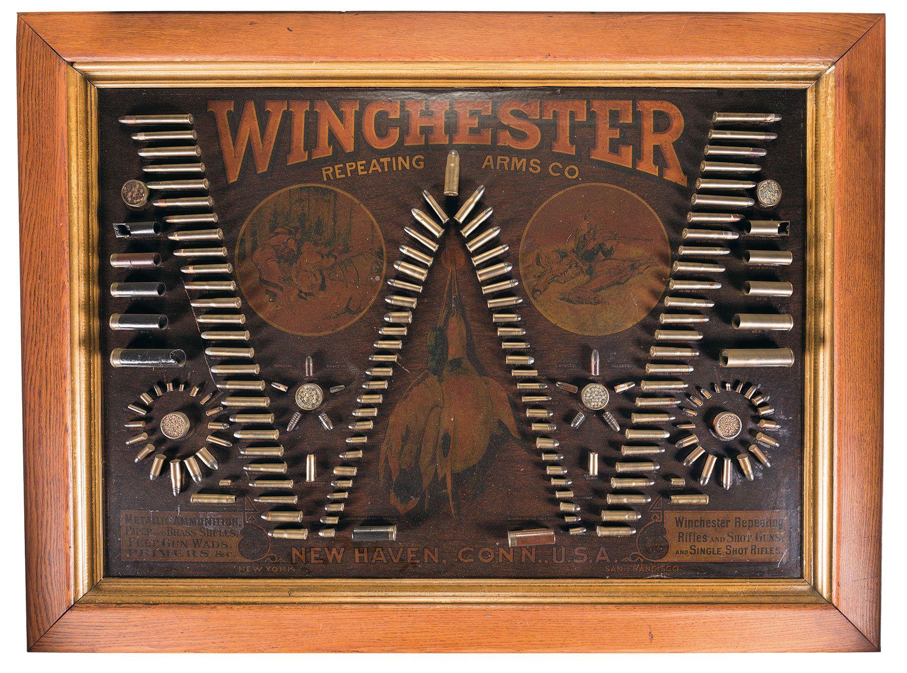 Winchester W Bullet Board Single "W" Cartridge Display