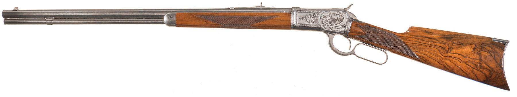 M. Dibben Signed Engraved Winchester Model 1892 Rifle