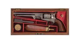Cased and Engraved Colt 1851 Navy