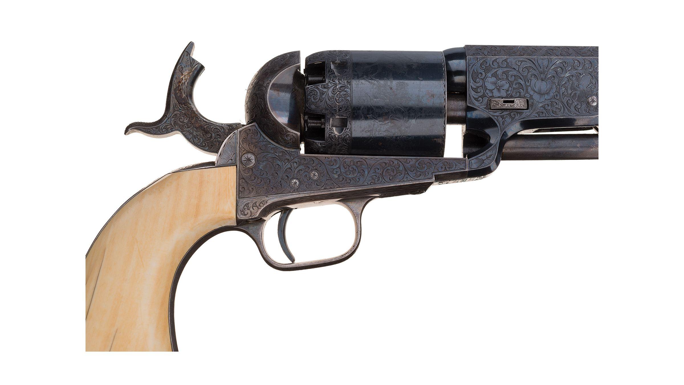 G. Young Engraved Colt Millikin Dragoon Revolver