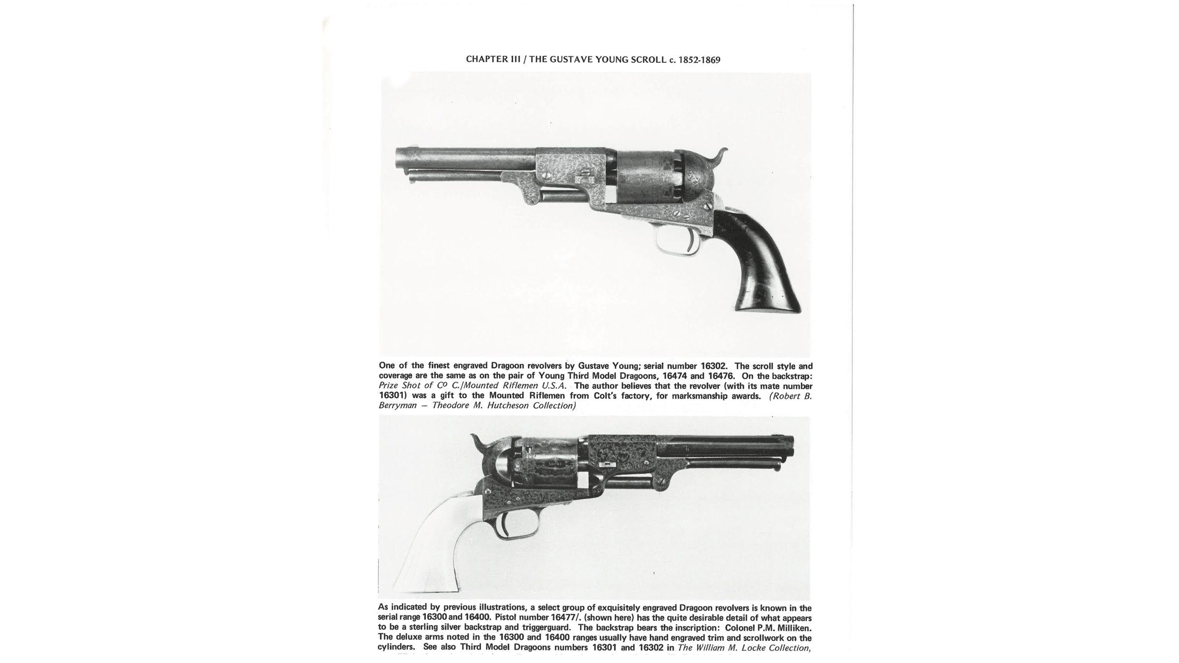 G. Young Engraved Colt Millikin Dragoon Revolver