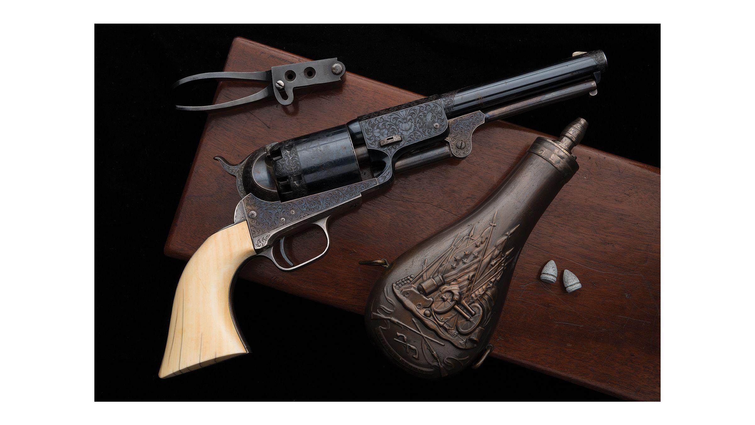 G. Young Engraved Colt Millikin Dragoon Revolver