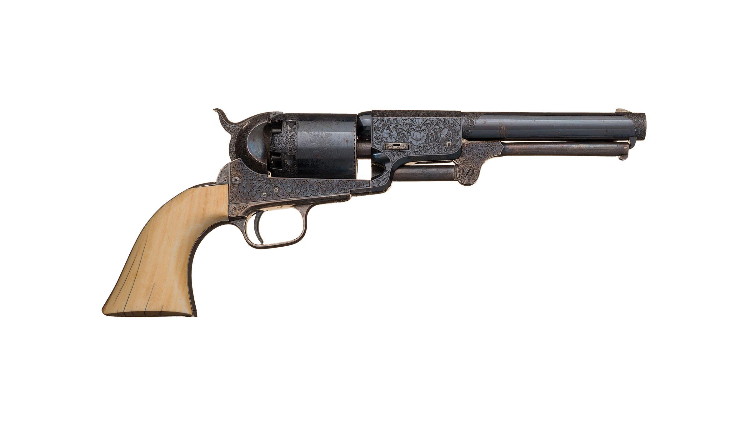 G. Young Engraved Colt Millikin Dragoon Revolver