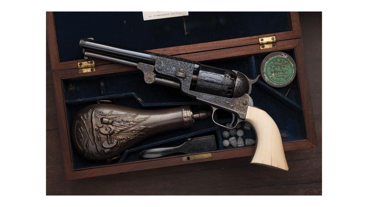 G. Young Engraved Colt Millikin Dragoon Revolver