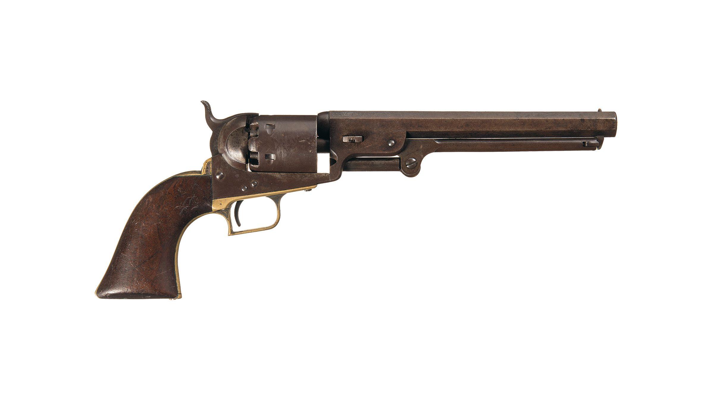 Colt Squareback Model 1851 Navy "Wedge Over Screw" Revolver