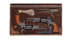 Cased Pair of Colt Model 1855 Sidehammer Pocket Revolvers