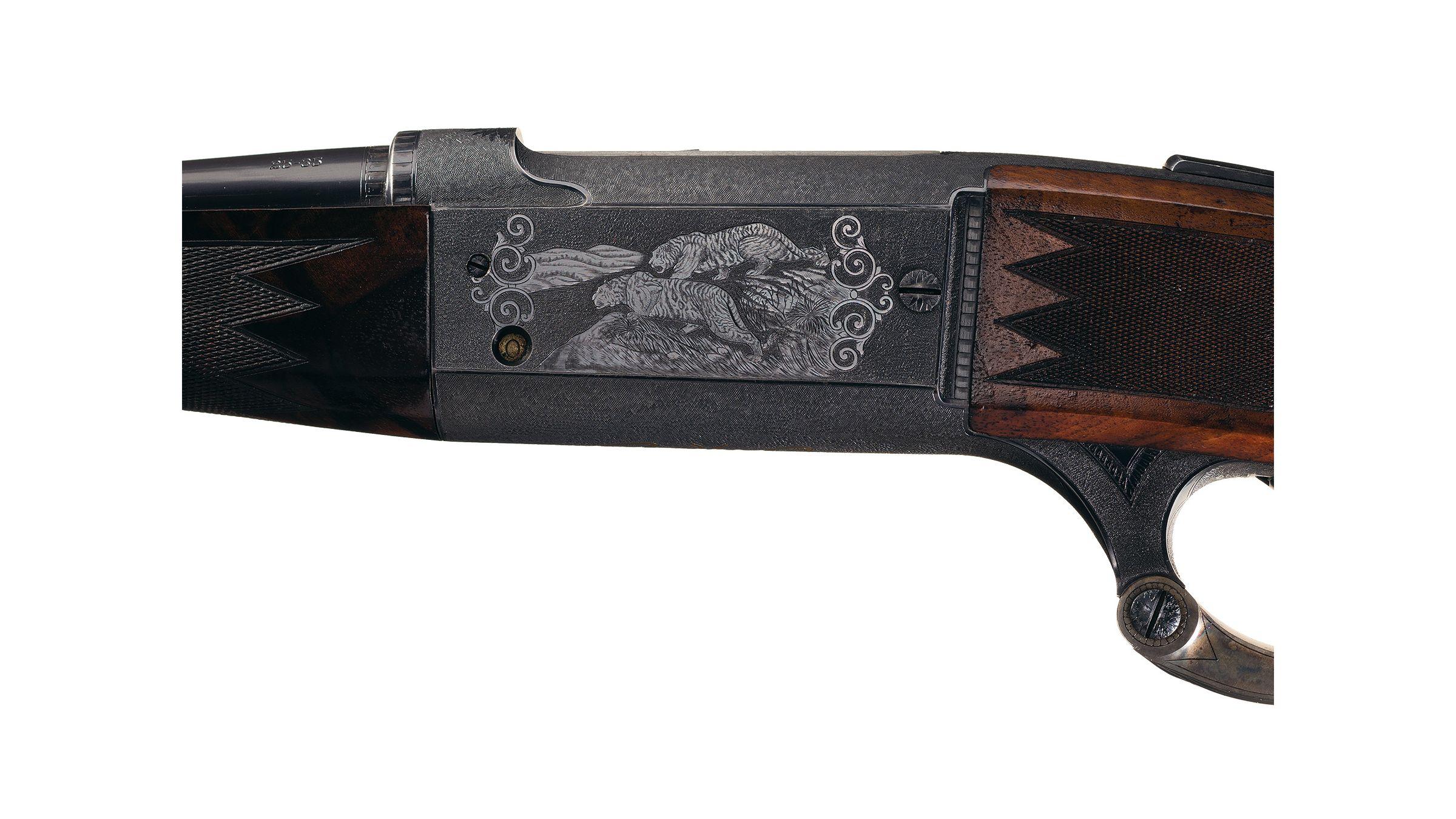 Factory Engraved/Inlaid Savage Model 1899 Featherweight Rifle