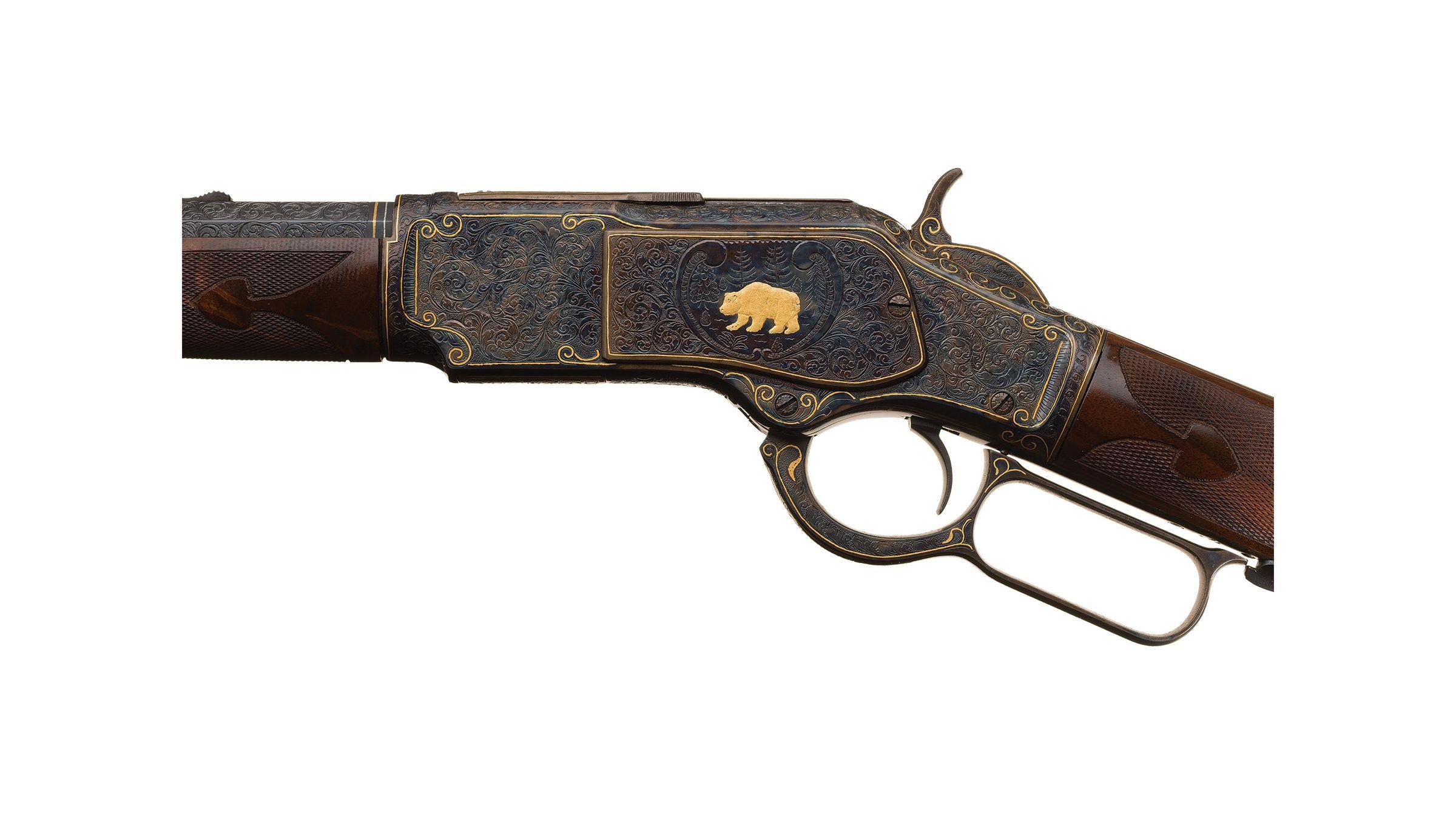 Engraved/Inlaid Winchester Model 1873 Rifle