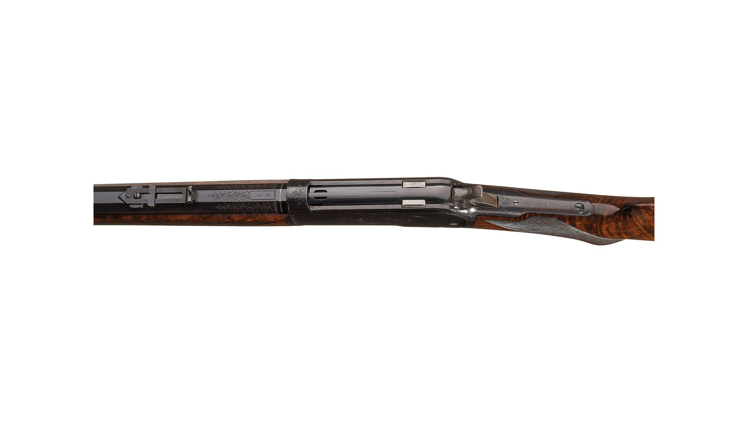 Engraved Winchester Deluxe Model 1886 Rifle