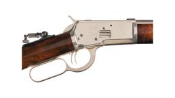 Factory Nickel Plated Winchester Model 1892 Rifle, Letter