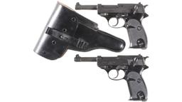 Two Walther Semi-Automatic Pistols