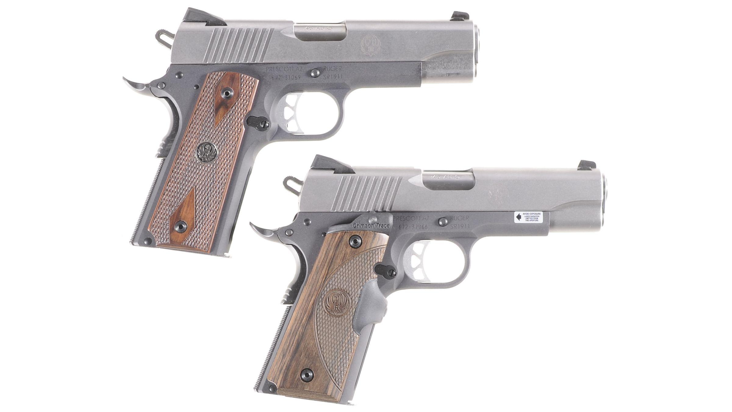 Two Ruger SR1911 Semi-Automatic Pistols w/ Boxes