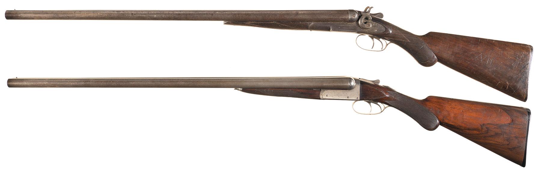 Two Remington Double Barrel Shotguns