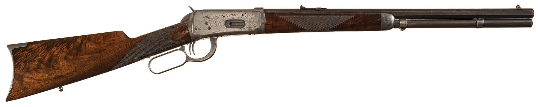 Engraved Winchester Deluxe Style Model 1894 Lever Action Rifle