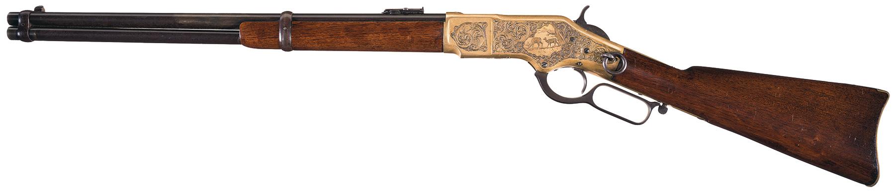 Engraved Winchester Model 1866 Carbine, Factory Letter