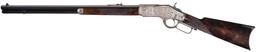 Engraved Winchester Second Model 1873 Lever Action Rifle