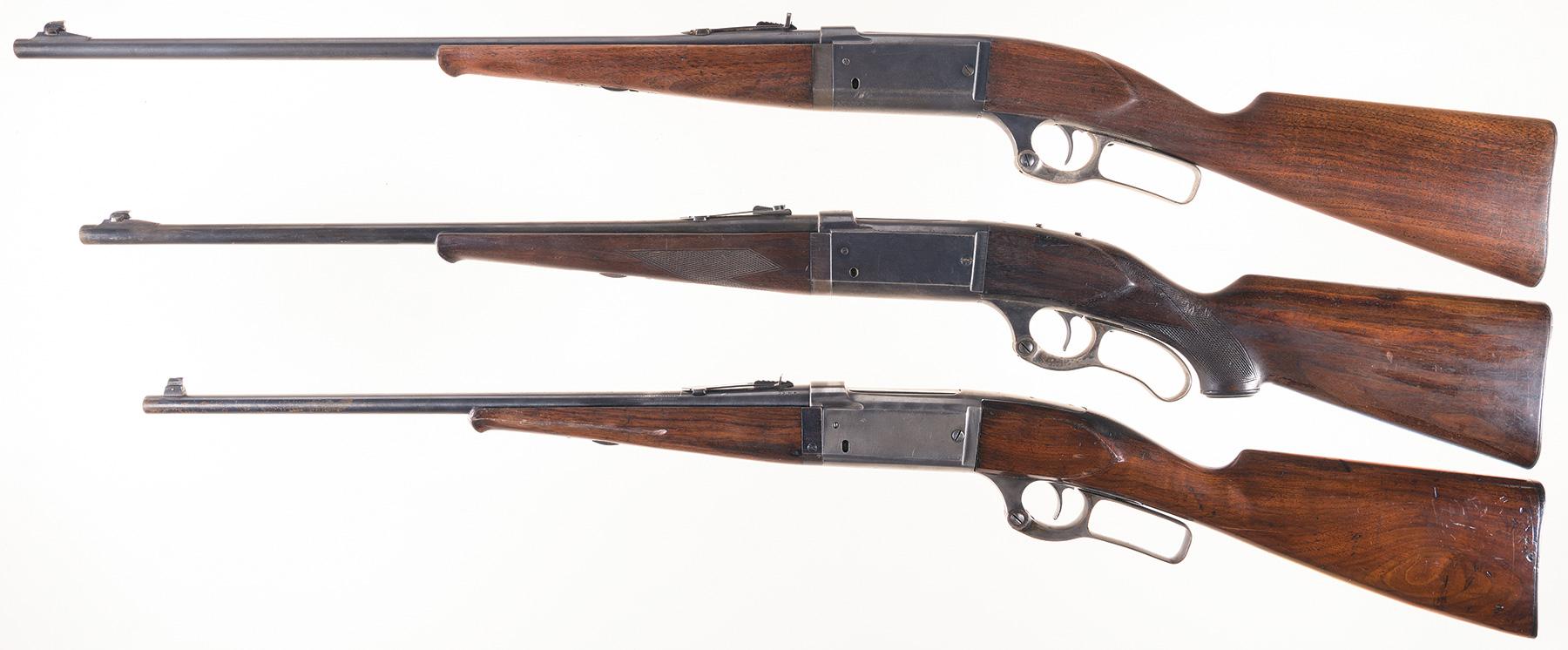 Three Savage Lever Action Rifles