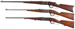 Three Savage Lever Action Longarms