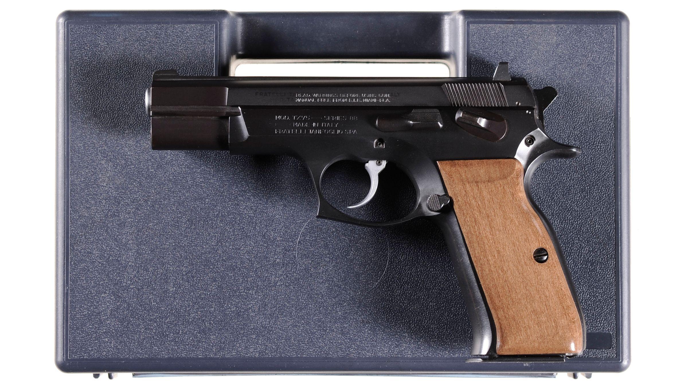 Tanfoglio Model TZ 75 Series 88 Semi-Automatic Pistol with Case and Accessories