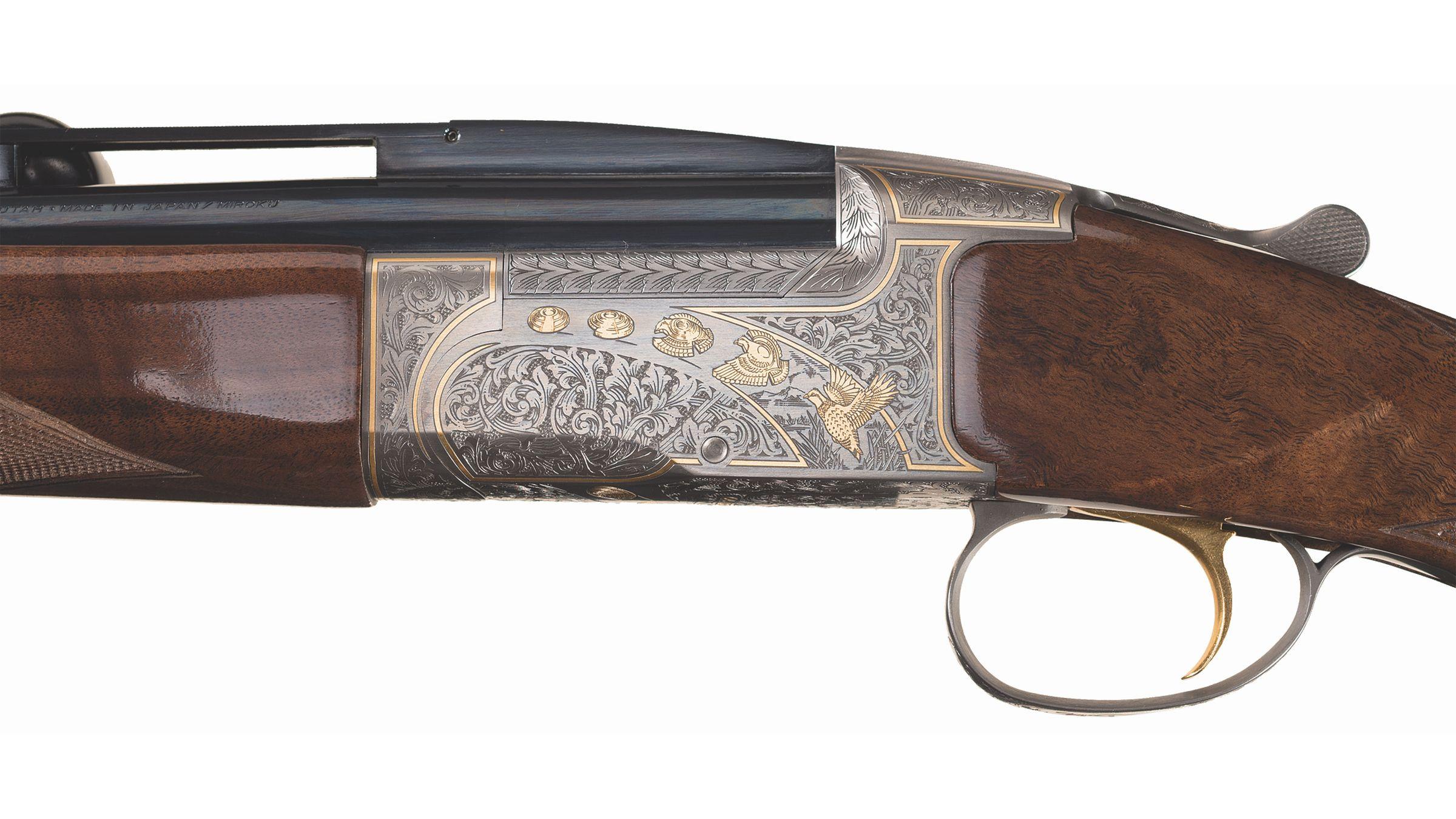 Engraved Browning Arms Model BT-99 Gold Clay Shotgun