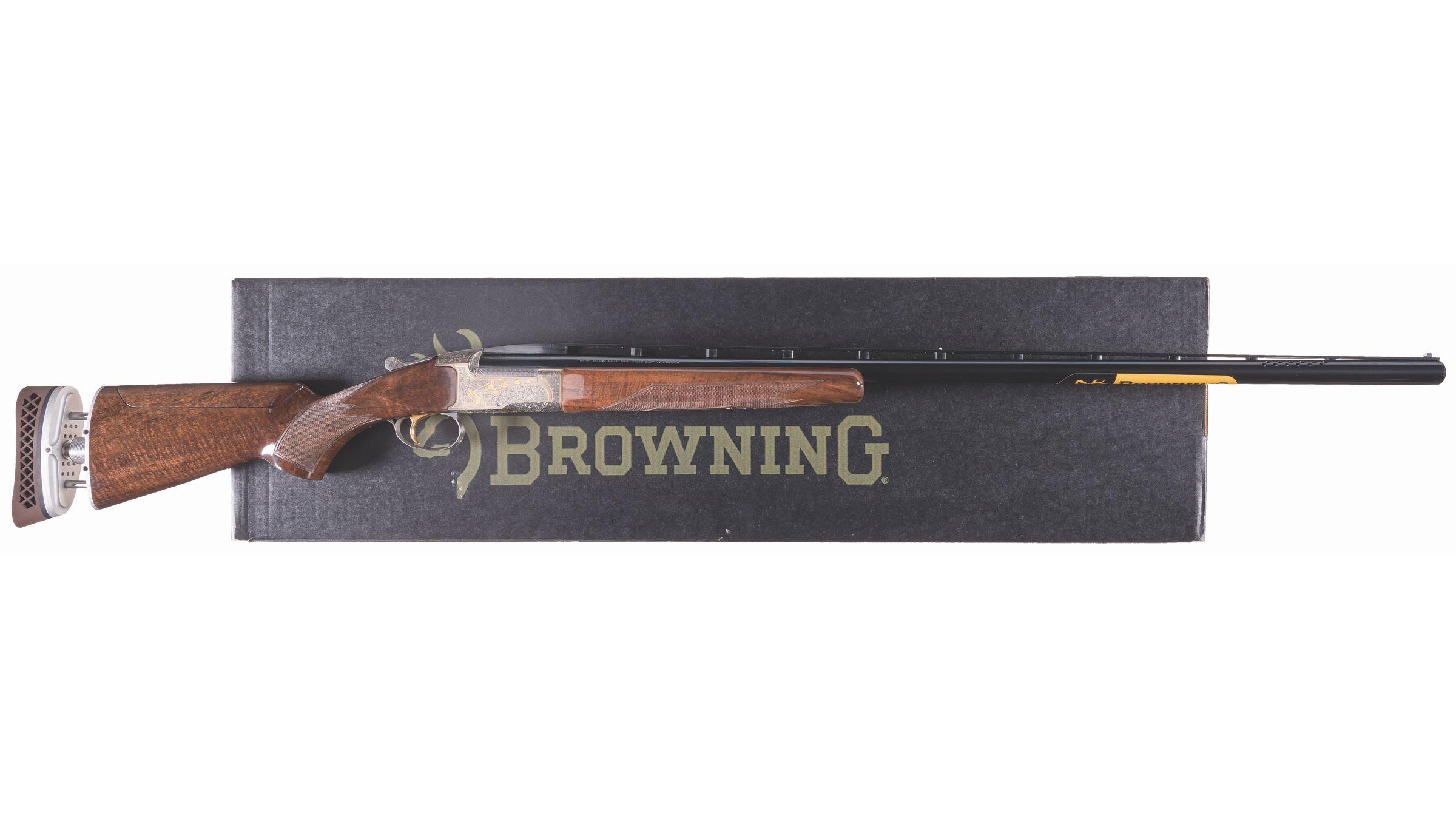 Engraved Browning Arms Model BT-99 Gold Clay Shotgun