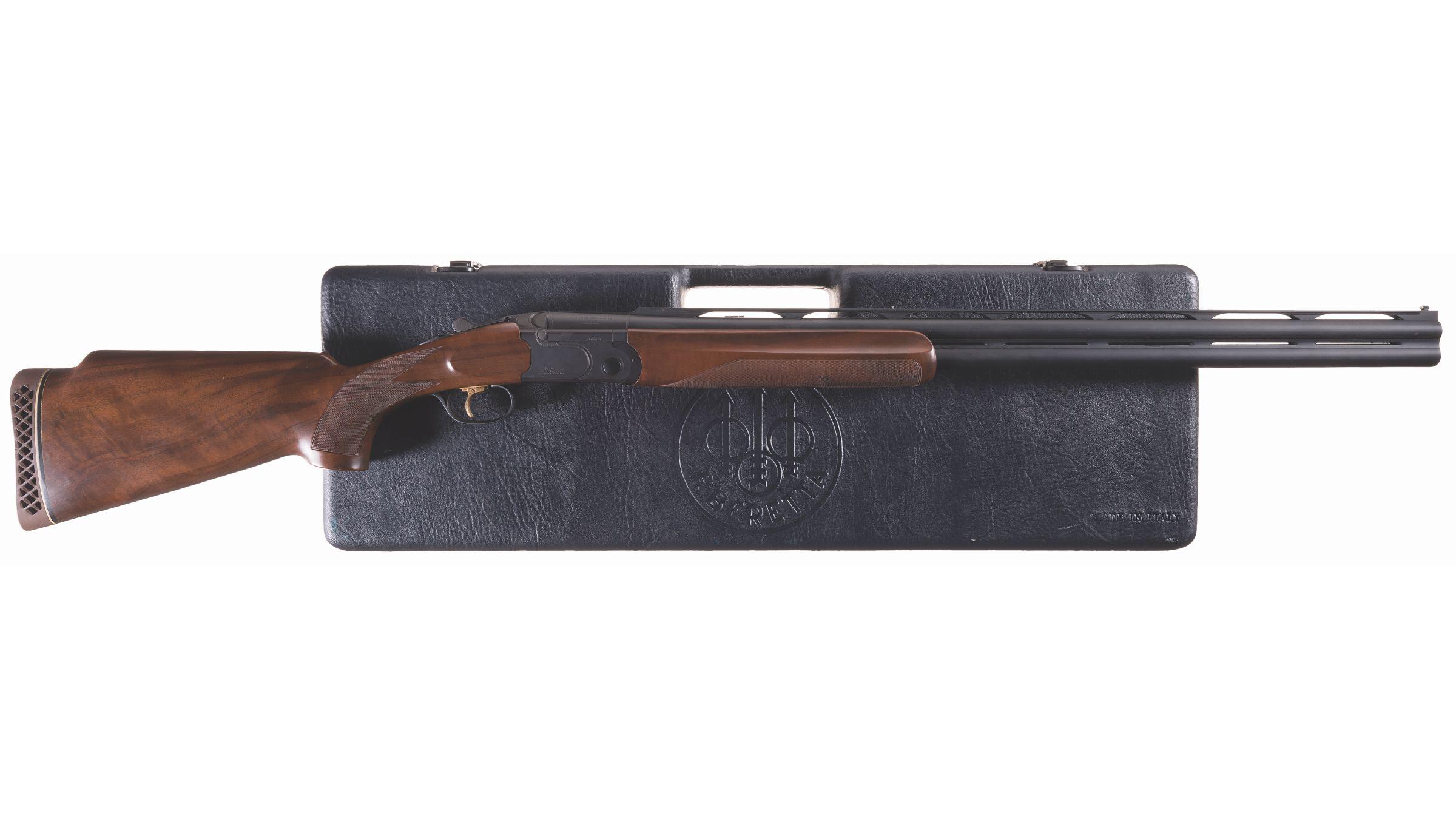 Engraved Beretta Model 682X Trap Over/Under Shotgun with Case