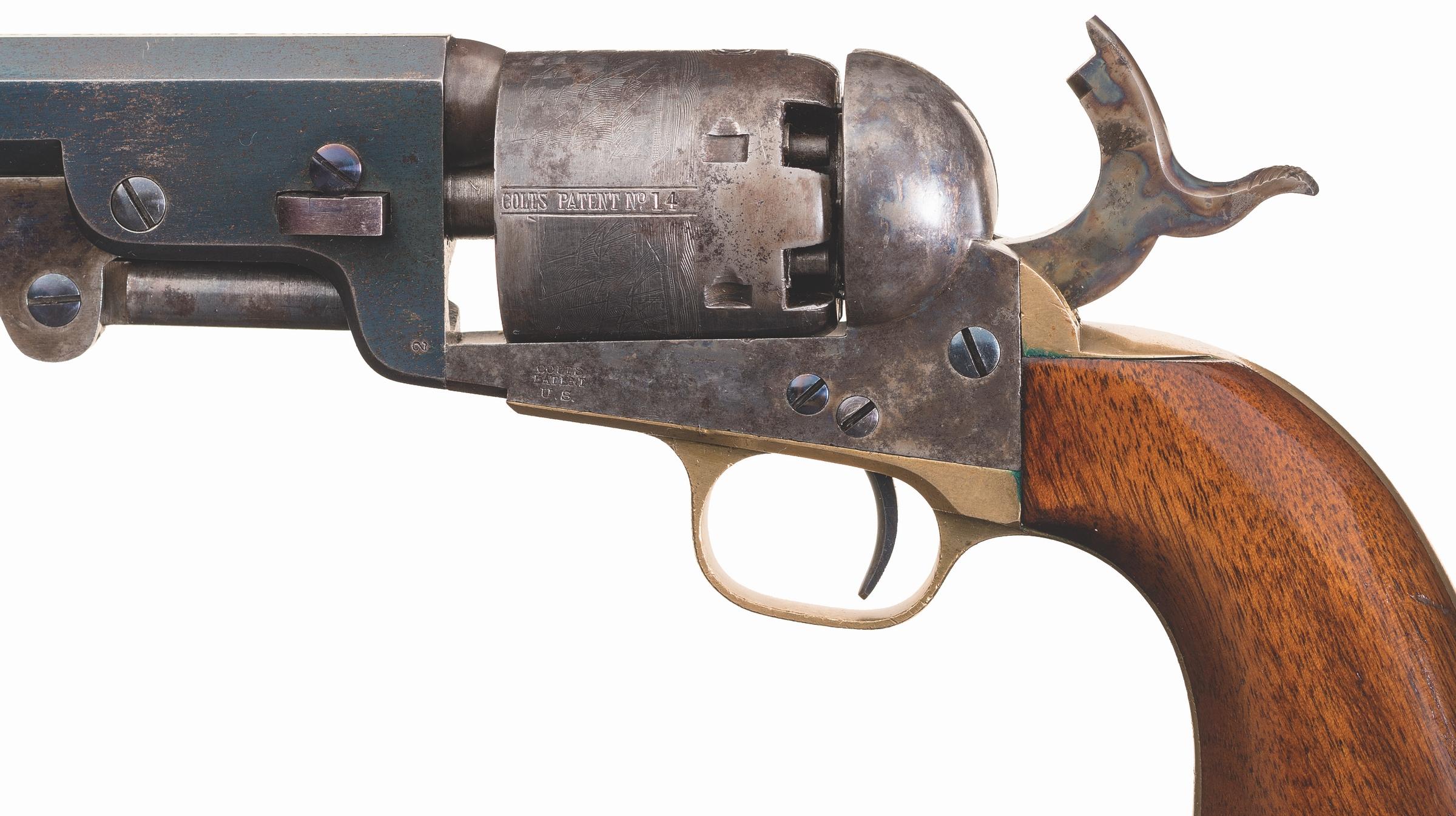 U.S. Marked W. Stokes Kirk Type Colt Model 1851 Navy Revolver