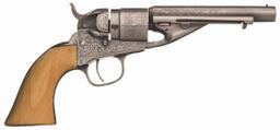 Cased Engraved Colt Pocket Navy Conversion Revolver