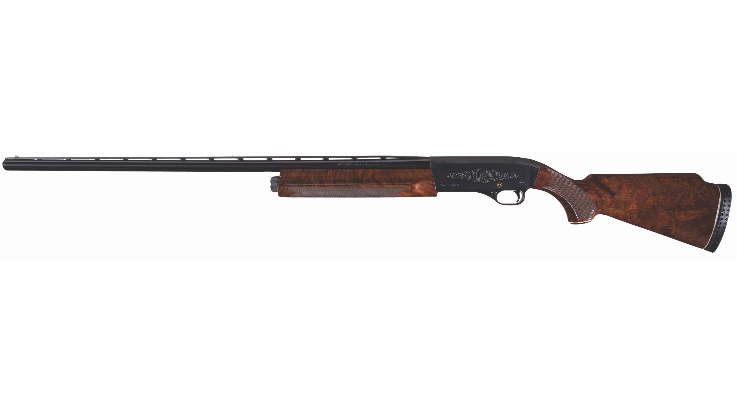 Engraved Winchester Super X Model 1 Semi-Automatic Shotgun